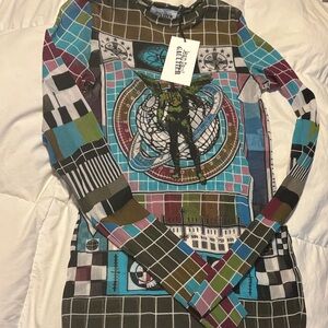 Jean Paul Gaultier Multicolor Graphic Top